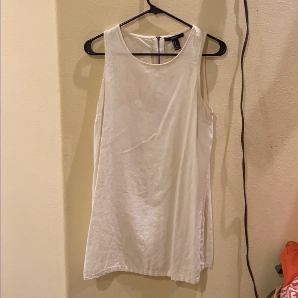 Forever 21 white Lenin mini dress